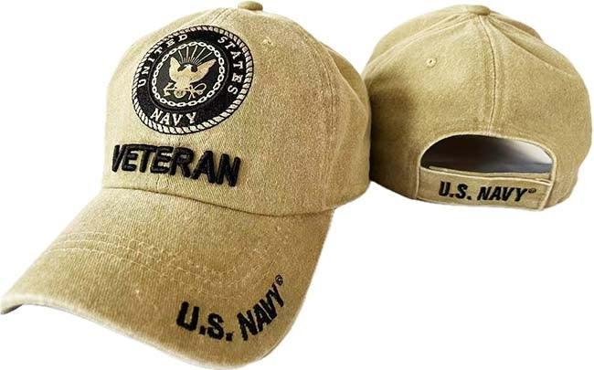 NAVY HAT VET WASH KHAKI 512BK