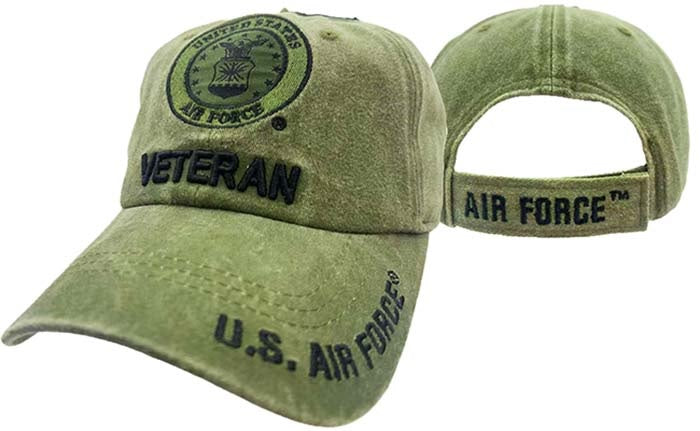 AIR FORCE HAT VET WASH OD 512CG