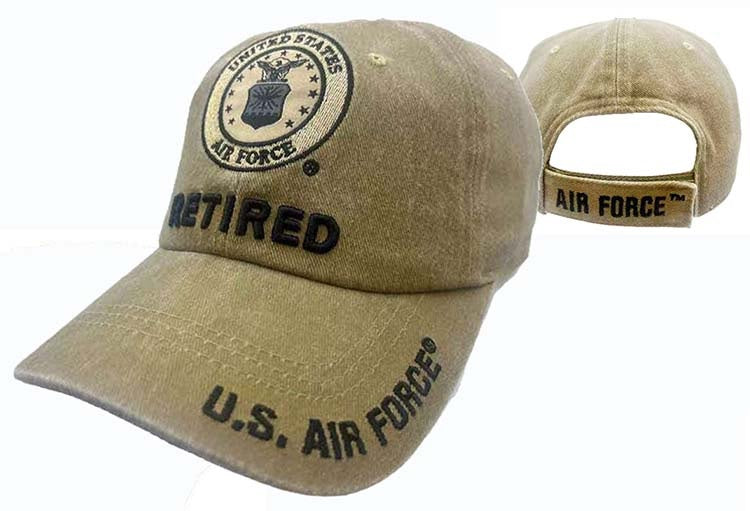 AIR FORCE HAT WASH RET KHA 522CK