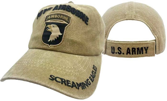 ARMY HAT 101ST AIR WASH KHA CAP526K