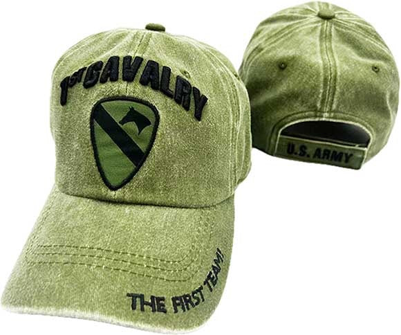 ARMY HAT 1ST CAVALRY WASH OD 528G