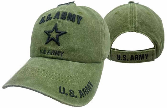 ARMY HAT WASH STAR OD 506AG