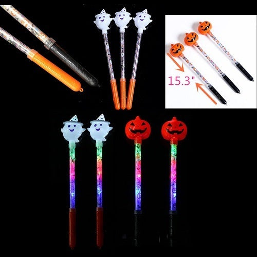 HALLOWEEN GHOST/PUMPKIN WAND6630