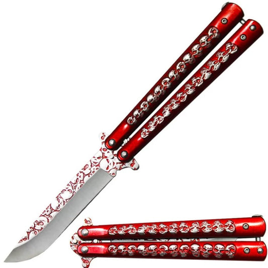 KNIFE BF1702-RD BUTTERFLY TRAINER
