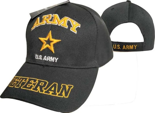 ARMY HAT STAR VET BK 591E