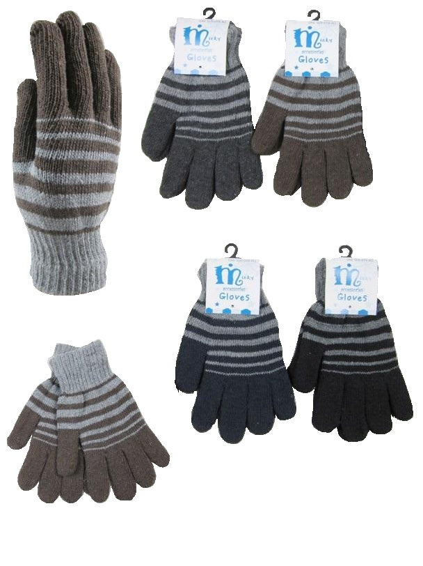 GLOVE ADULT STRIPE  GL-125