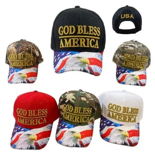 CAP-GOD BLESS AMERICA SUBLI 6001