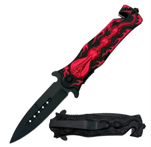 KNIFE KN-1473R RED SNAKE 4.5IN