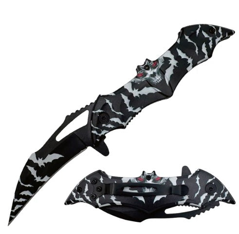 KNIFE KN-2008BK BAT BK/WH