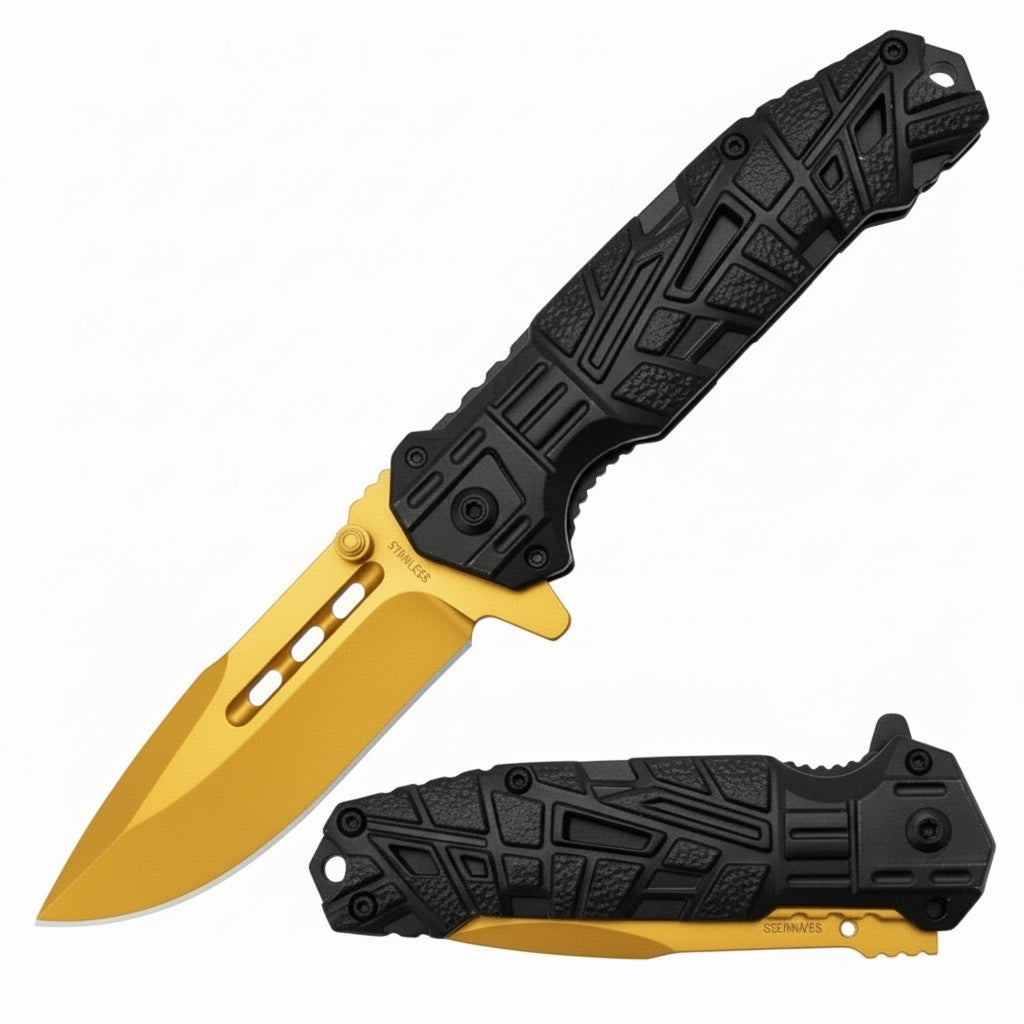 KNIFE KN-1795GD  GOLD 4.5 IN