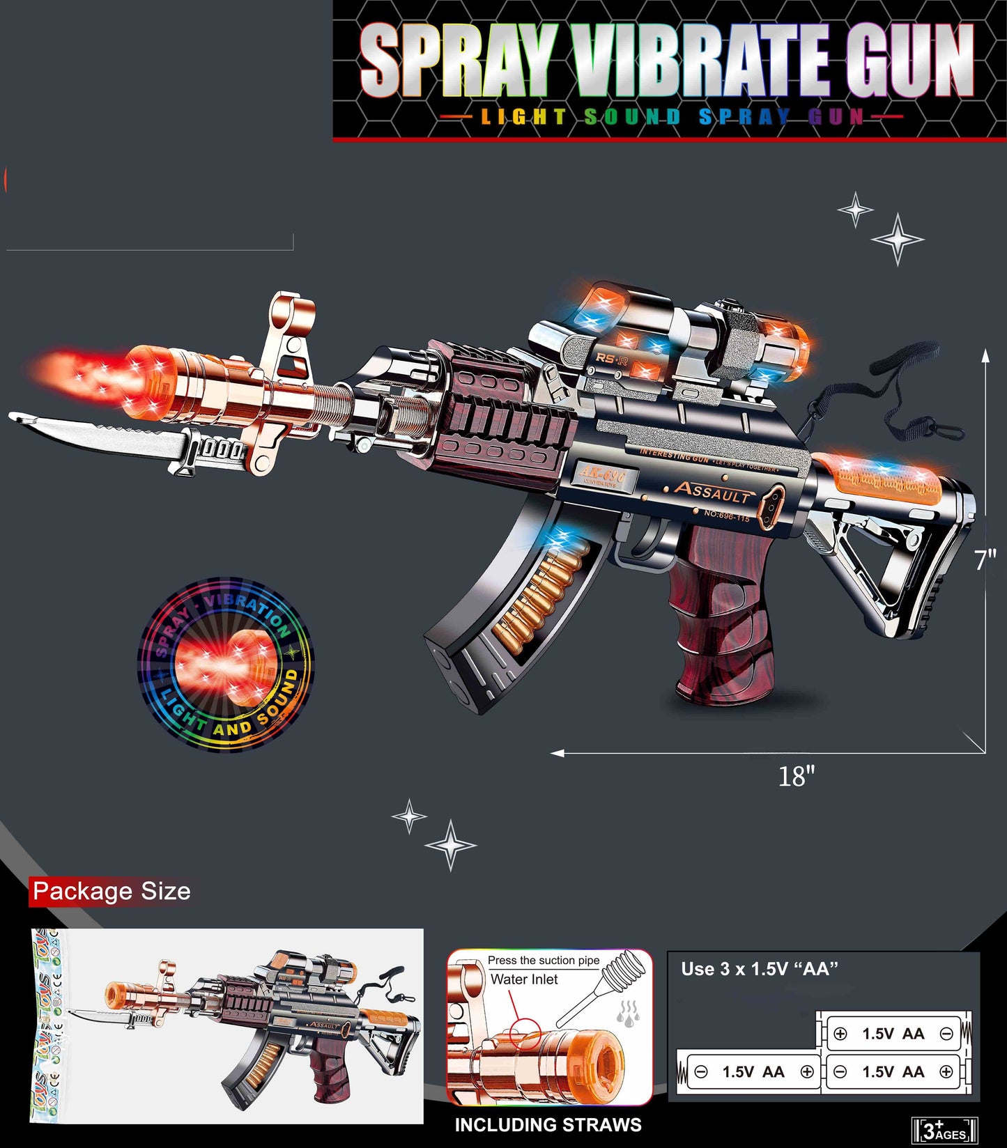 SPRAY VIBRATE GUN 4028