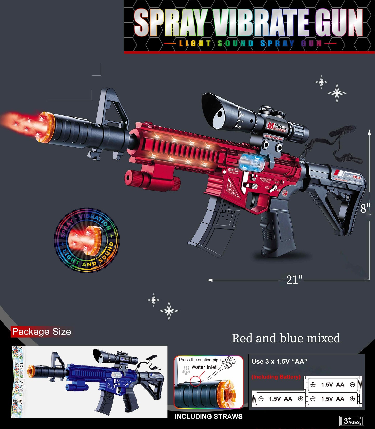 SPRAY VIBRATE GUN 4038