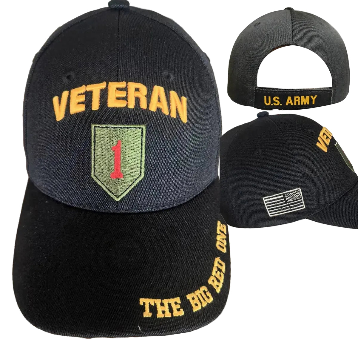 ARMY HAT 1ST INFANTRY VET 619E