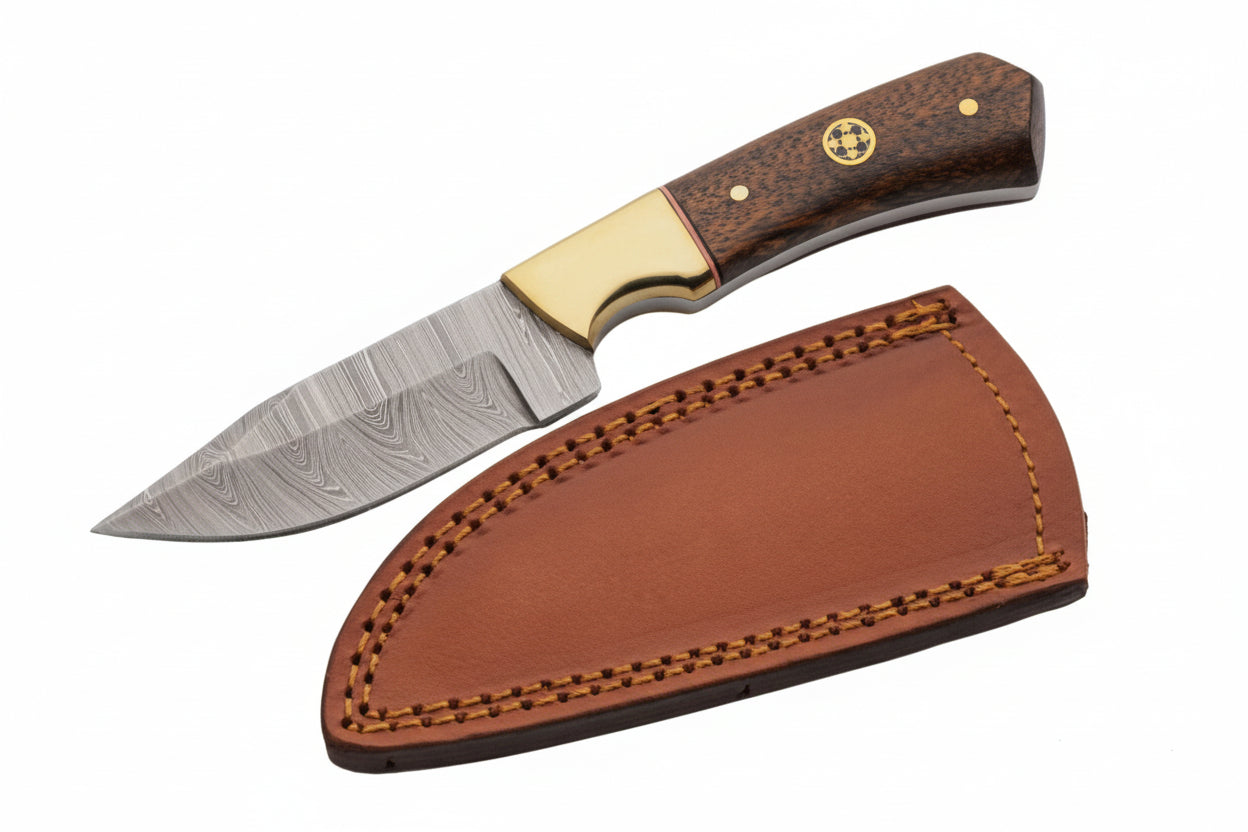 KNIFE DM-1411 6.5 IN BRASS MOSAI