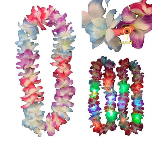 HAWAII LEI W/LIGHT 603F-SOLD BY THE DOZEN