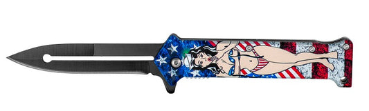 KNIFE KS1024PG-1 USA GIRL