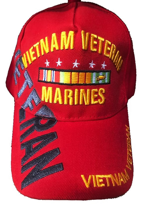 MARINE HAT VIETNAM VET RED 924