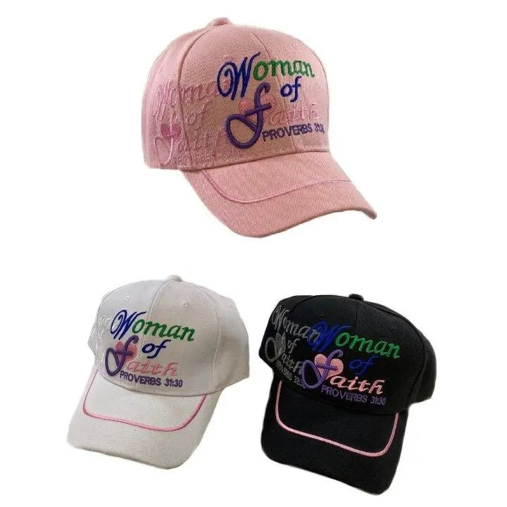 CAP-WOMAN OF FAITH NEW HT422 (ONLY SOLD ASSORTED)