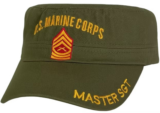MARINE HAT MSGT OLIVE PATROL 726