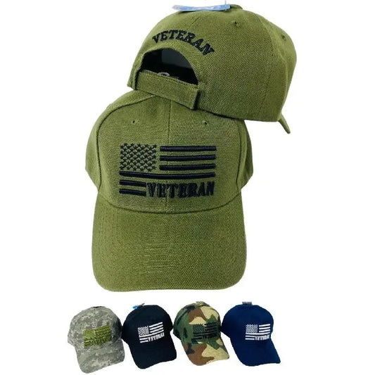 CAP-VETERAN FLAG HT2170( ONLY SOLD ASSORTED)