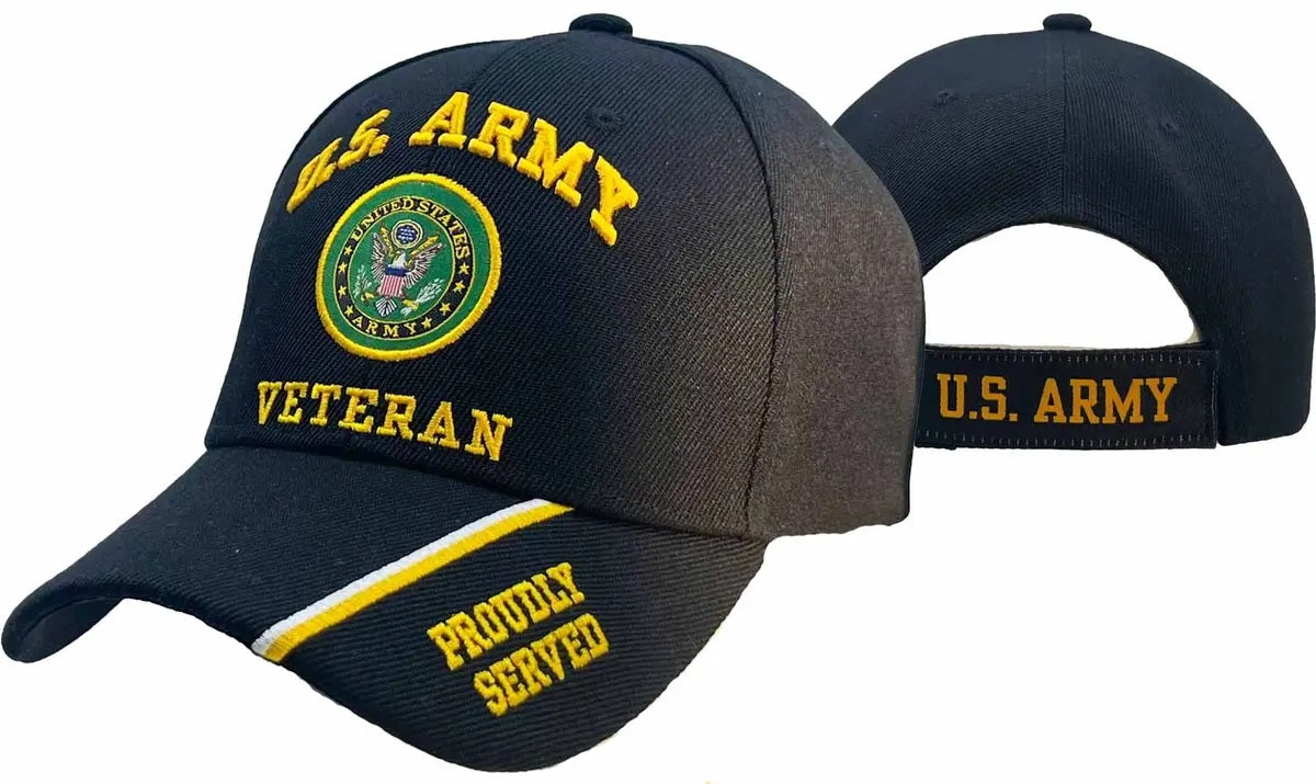 ARMY HAT VET BK 591N
