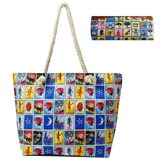 TOTE BAG-LOTERIA W/COIN PURSE