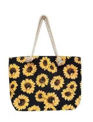 TOTE BAG-SUNFLOWER WITH COIN PURSE