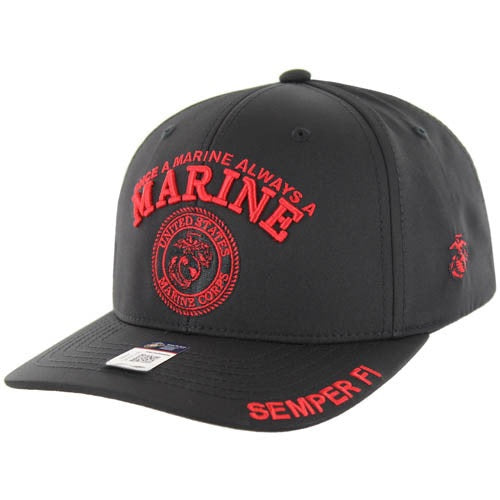 MARINE HAT ONCE SEAL BK  004-01