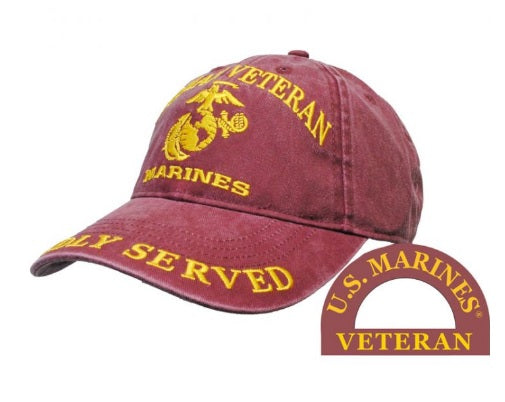 MARINE HAT WOMAN VET WASH RD CP00333