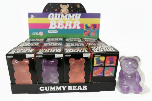 SQUISHY GUMMY BEAR-SOLD BY DOZEN ONLY