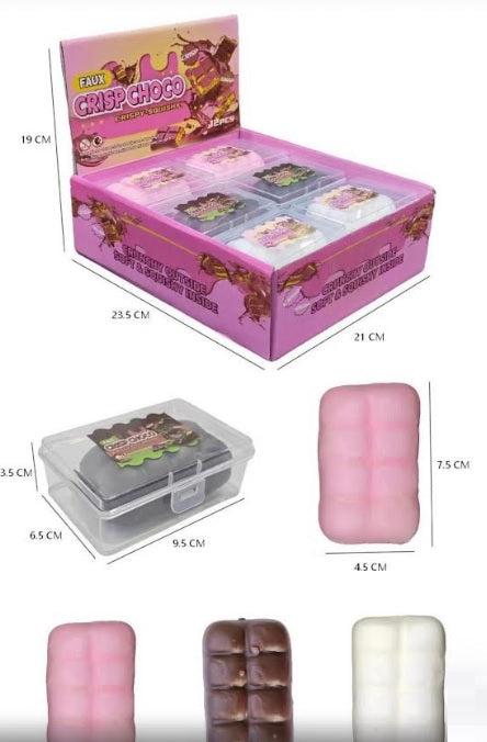 CHOCO SQUISHY CRACK, T1051- SOLD BY DOZEN ONLY