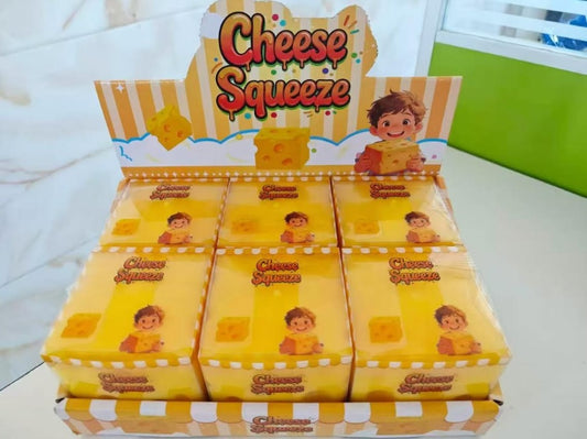 SQUISHY CHEESE-LG- SOLD BY BOX ONLY (6PC)