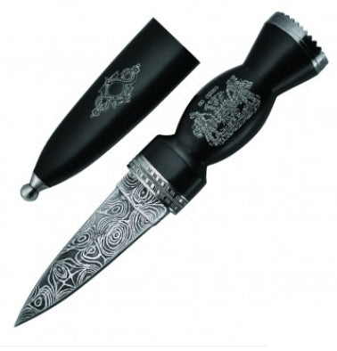 KNIFE H-115 DAGGER DAMASCUS