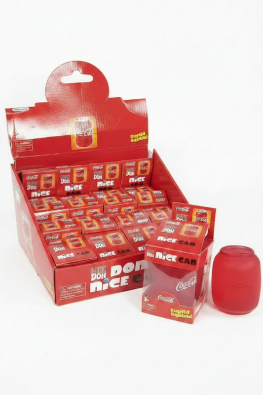 SQUISHY COCA COLA CAN- SOLD BY THE DOZEN ONLY