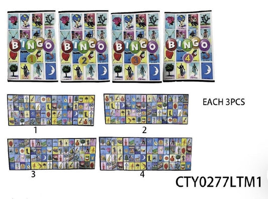 LOTERIA PLASTIC BOARD- SOLD BY DOZEN ONLY