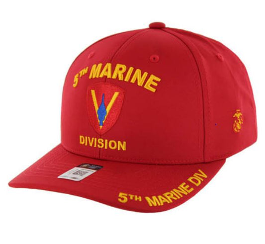 MARINE HAT 5TH DIVISION RED