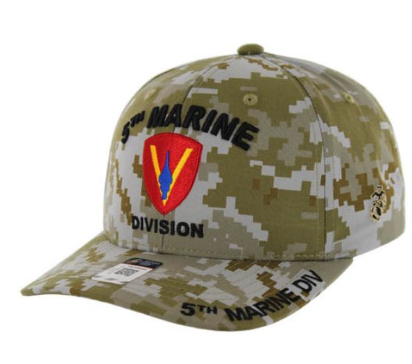 MARINE HAT 5TH DIVISION CAMO