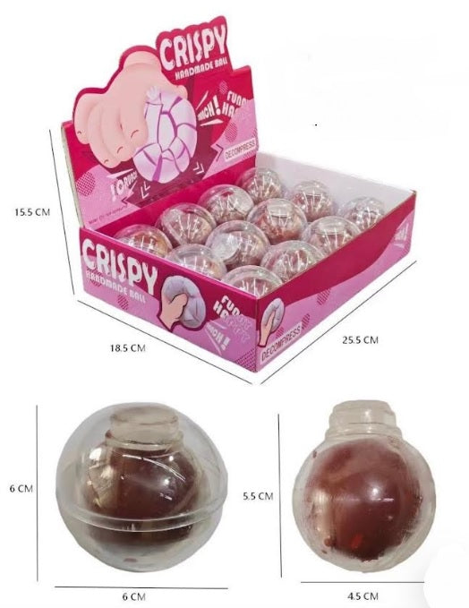 BALL SQUISHY CRACK, T1054- SOLD BY DOZEN ONLY