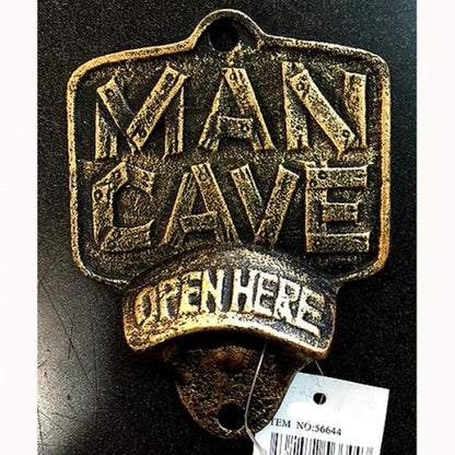 Texas Decor - Cast Iron Man Cave Bottle Opener 56644