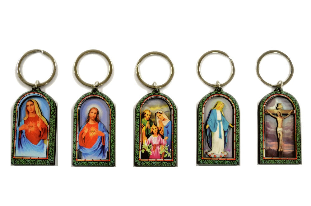 KC (Keychain) - 68213 Wooden Religious Assorted SOLD BY DOZEN