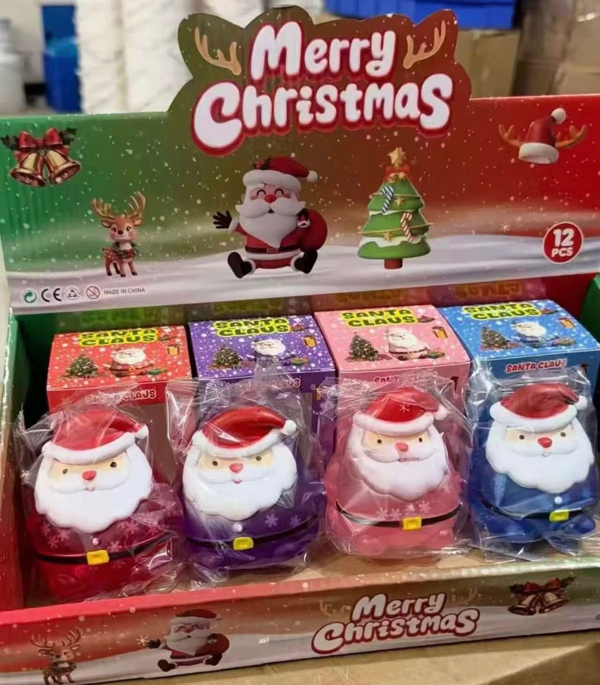SANTA CLAUS SQUISHY - ONLY SOLD BY THE DOZEN