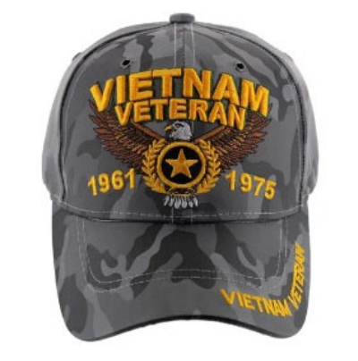 VIETNAM VET 1961-1975 GREY CAMO
