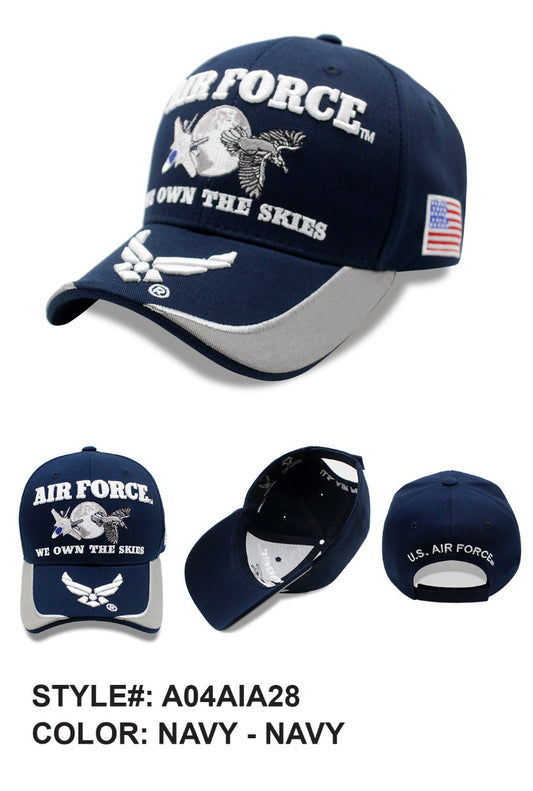 United States Air Force Hat -  ''OWN THE SKIES'' A04AIA28-NAV/NAV