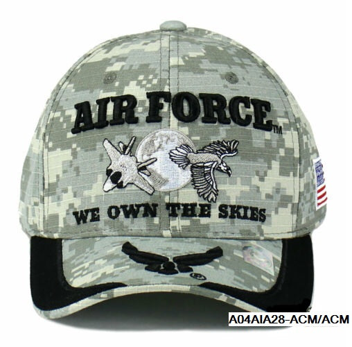 United States Air Force Hat -  ''OWN THE SKIES'' A04AIA28-ACM/ACM