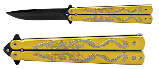 Knife - ABK2804GD Dragon Butterfly