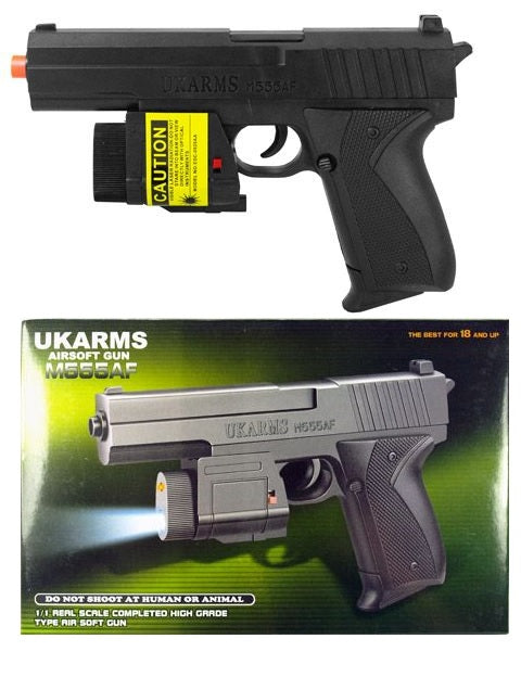 Airsoft Gun - M555AF w/Laser&Flashlight