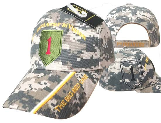 United States Army Hat 1st Infantry Division-Digi Camo CAP619C