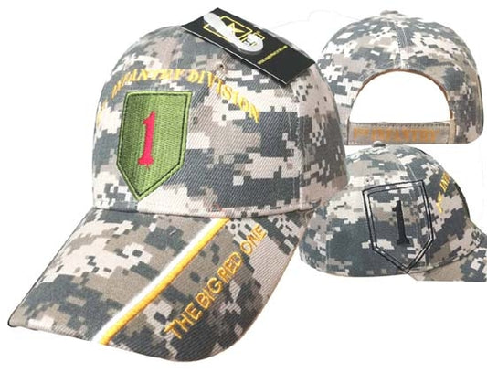 United States Army Hat 1st Infantry Division-Digi Camo CAP619C