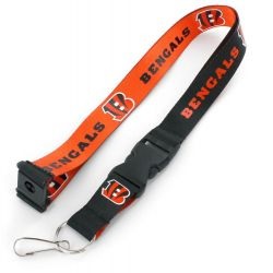 NFL Cincinnati Bengals - OR/BK Reverse Lanyard