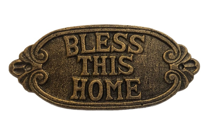 Texas Decor - Cast Iron G014 Bless This Home